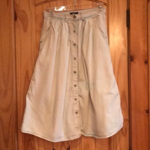 Light wash BDG denim skirt